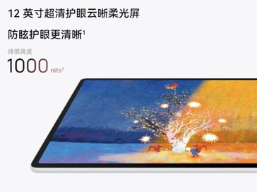 Huawei adverteert met een helderheid tot 1.000 nits (Afbeelding bron: Huawei)