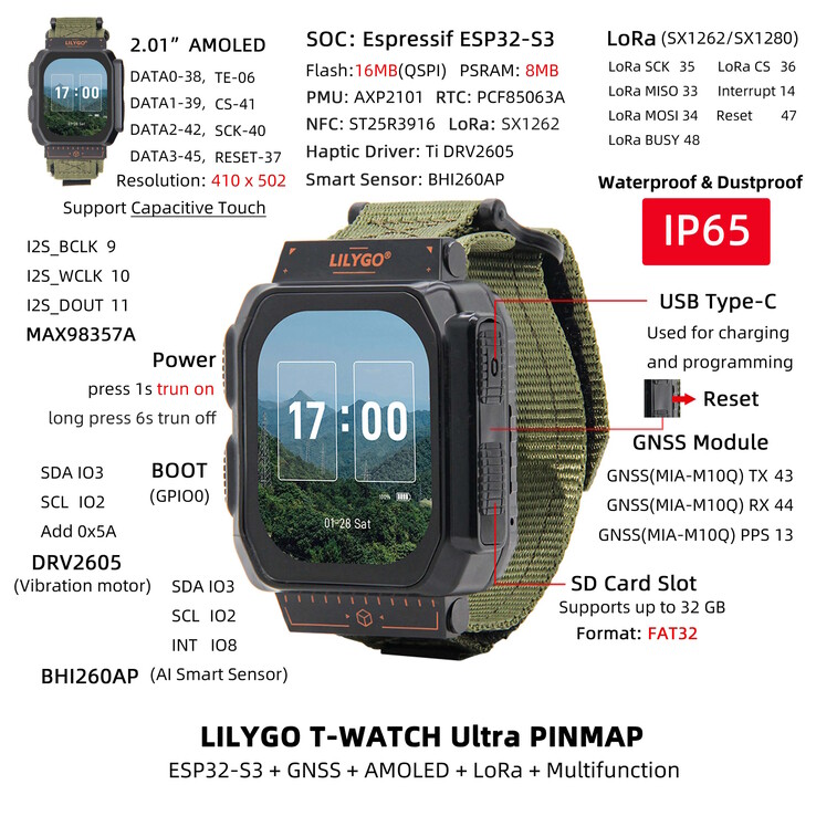 Het Lilygo T-Watch Ultra