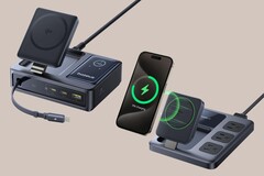 De twee oplaadpunten worden aangeprezen als 's werelds dunste en de eerste met een intrekbare kabel (Afbeelding bron: baseus)