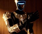 Caviar geeft de Unitree G1 humanoïde robot een luxueuze make-over met een zwarte en gouden look (Afbeelding bron: Caviar)