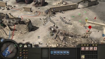 Afbeelding: Een screenshot van de gameplay van Company of Heroes.