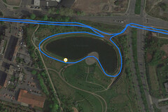 GPS test: Sony Xperia 1 – Fietsen rondom een meer