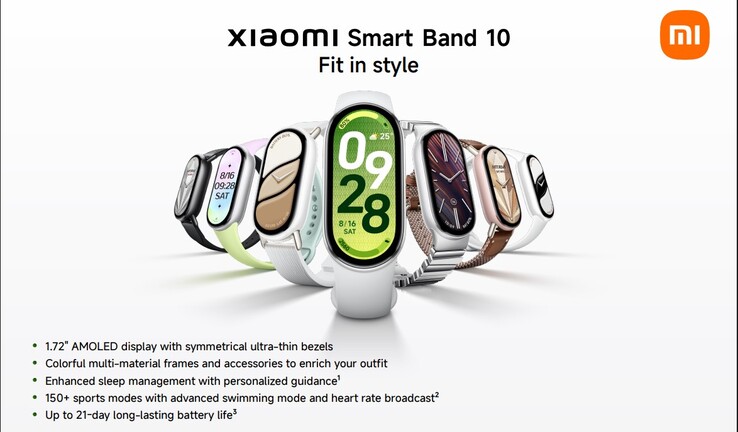 Belangrijkste highlights en kleuropties van de Smart Band 10