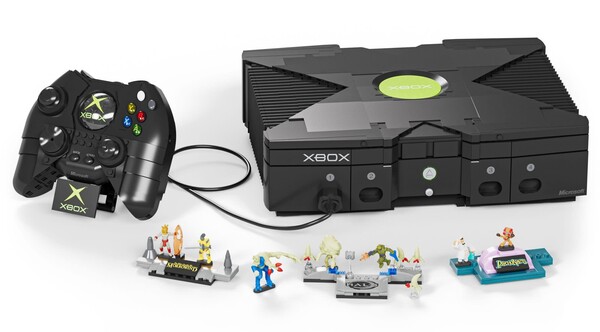 De Mattel Brick Shop Microsoft XBOX-bouwset.