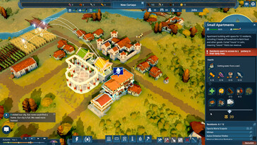 Afgebeeld: Een gameplay screenshot van Nova Roma.