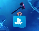 PlayStation Store-logo onder voorzittershamer weergegeven