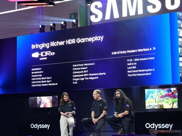 Samsung heeft op Gamescom nieuwe beeldschermen onthuld