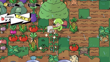 Afgebeeld: Een gameplay-screenshot van Super Farming Boy.