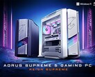 Supreme 5 beschikbaar in zwarte en "ICE" witte kleuropties, afhankelijk van de configuratie (Afbeelding bron: Gigabyte)