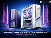 Supreme 5 beschikbaar in zwarte en "ICE" witte kleuropties, afhankelijk van de configuratie (Afbeelding bron: Gigabyte)
