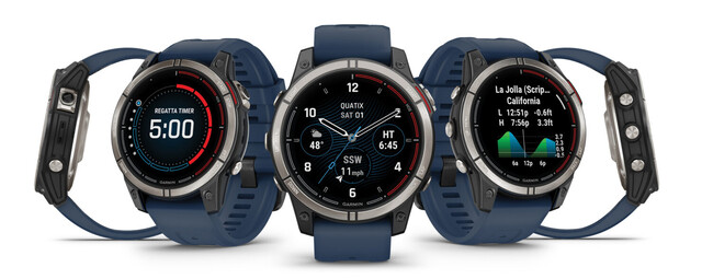 Garmin quatix 7 pro is een 16-daags AMOLED-zonnehorloge met zeekaarten en bootbesturing op afstand. (Afbeelding bron: Garmin)