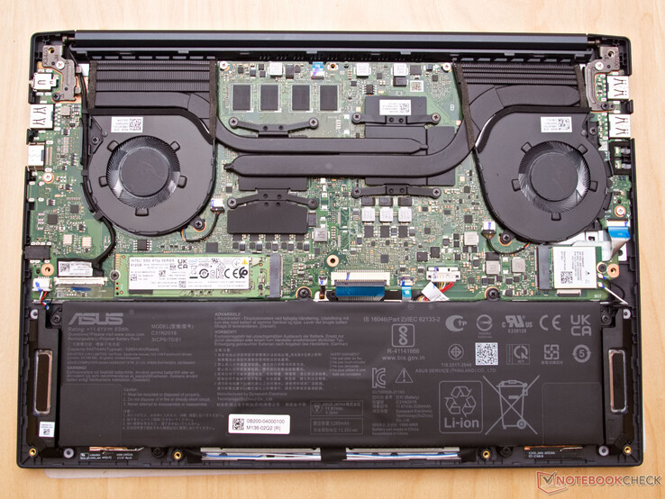 Het interieur van de VivoBook Pro 14