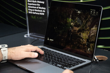 Zwarte Mythe: Wukong draait via GFN op een Apple MacBook Air