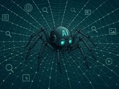 AI crawlers zijn bots, of geautomatiseerde programma's. Ze lijken op een spin en bewegen over het internet om informatie te verzamelen. (Afbeeldingsbron: ChatGPT / OpenAI)