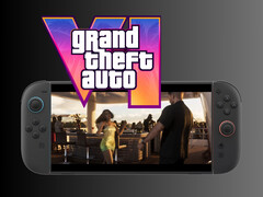 GTA 6 spelen op Switch 2 mockup (Afbeelding bron: Nintendo of America, Rockstar Games met bewerkingen)