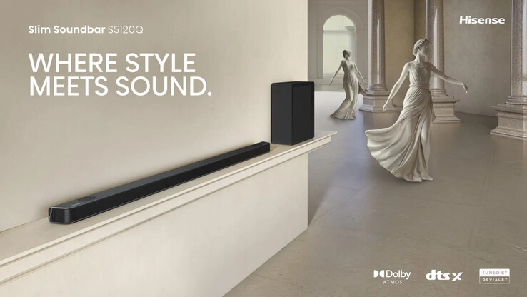 De Hisense S5120Q slanke soundbar (Afbeelding bron: Hisense)