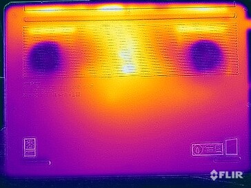 Stresstest oppervlaktetemperaturen (onderkant)