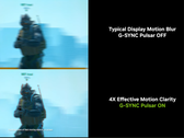 Nvidia toont haar G-Sync Pulsar technologie in Counter Strike 2 (beeldbron: Nvidia via YT)