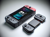 Onofficiële render van Nintendo Switch 2 Joy-Cons (Afbeeldingsbron: gegenereerd met DALL-E 3)