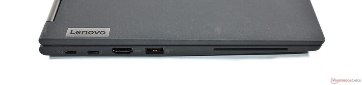 Links: 2x Thunderbolt 4, HDMI 2.0, USB-A 3.2 Gen 1, smartcard
