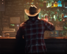 Een screengrab van Wolverine in flanel en cowboyhoed uit de aankondigingstrailer van Marvels Wolverine (bron: PlayStation YT)