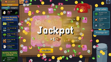 Afgebeeld: Een gameplay screenshot van Scritchy Scratchy.