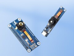 De warmtebeeldcamera als HAT en met een USB-poort.