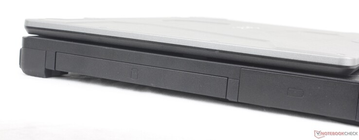 Links: DVD/Blu-Ray/SSD-uitbreidingssleuf, Batterij-/uitbreidingssleuf