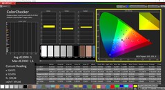 CalMAN ColorChecker (doelkleurruimte DCI-P3)