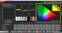 CalMAN ColorChecker (doelkleurruimte DCI-P3)