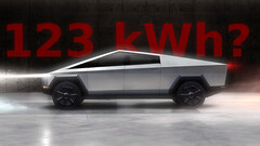 Een Tesla-showroommanager heeft in een recente YouTube-video mogelijk details over de batterijcapaciteit van de Cybertruck laten vallen. (Afbeeldingsbron: Tesla - bewerkt)