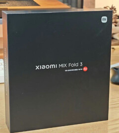 Vermeende MIX Fold 3 lanceringsverpakking. (Afbeeldingsbron: Xiaomi)