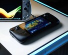Een Steam Deck met het SteamOS-startscherm ligt op een gloeiend wit bureau naast verschillende Windows-gebaseerde handheld gaming-pc's, waaronder de ASUS ROG Ally en Ayaneo-apparaten. (Afbeeldingsbron: Notebookcheck)