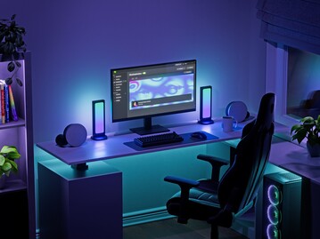 Nanoleaf Pegboard Desk Dock lampzijde (Afbeelding bron: Nanoleaf PR)