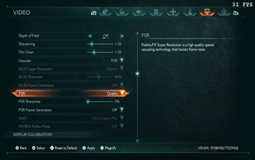 Doom: The Dark Ages Steam Deck instellingen (bron: Notebookcheck)