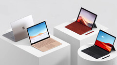 De Surface Pro 9 en Surface Laptop 5 zullen naar verwachting lijken op hun voorgangers, afgebeeld. (Beeldbron: Microsoft)