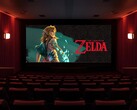 De Zelda-film wordt vertoond in een bioscoop (Afbeelding bron: Nintendo of America met bewerkingen)