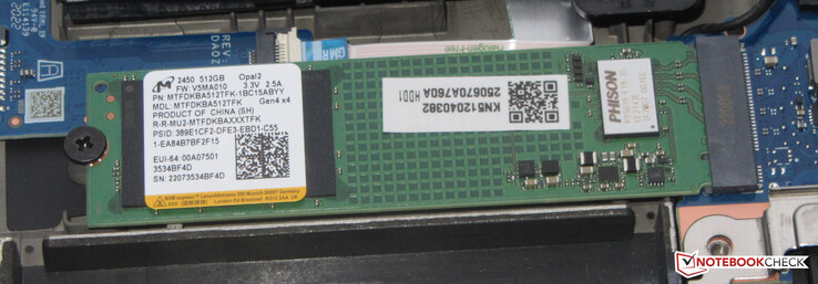Een PCIe Gen4 SSD dient als systeemschijf.