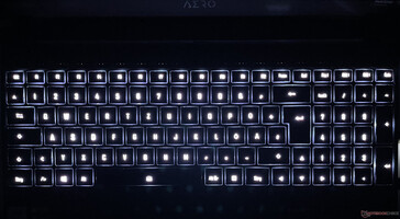 Aero 15 OLED XC - Achtergrondverlichting toetsenbord