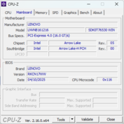 CPU-Z moederbord
