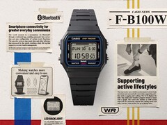 De nieuwe F-B100W-horloges van Casio combineren Bluetooth en stappentelling met het klassieke F-91W-ontwerp
