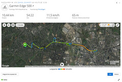 Garmin Edge 500: totale route