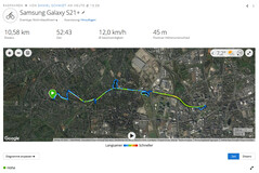 Samsung Galaxy S21+: algemene route