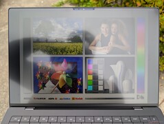 Buiten bij heldere bewolking. De zichtbaarheid is beter dan op het OLED-paneel door minder schittering