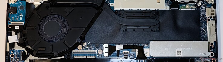 De Envy x360 14 gebruikt een enkele heatpipe-fan combo
