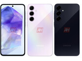 De Galaxy A55 is tot nu toe in drie kleuren uitgelekt. (Afbeeldingsbron: Android Headlines)