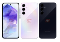 De Galaxy A55 is tot nu toe in drie kleuren uitgelekt. (Afbeeldingsbron: Android Headlines)