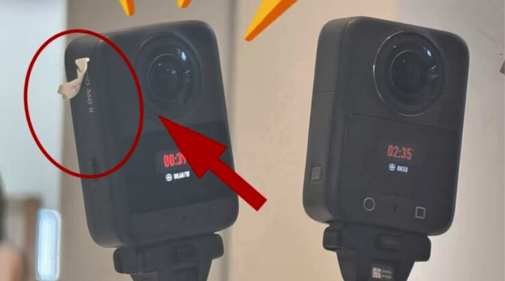 De nog niet uitgebrachte Osmo 360 II naast de Osmo 360, van links naar rechts.