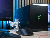 De Gigabyte Aorus RTX 5090 AI Box is nu verkrijgbaar voor $2999,99. Afgebeeld: de Thunderbolt 5 eGPU. (Afbeeldingsbron: Sebastian Bade / Notebookcheck)