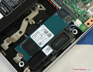 SSD in het M.2 slot met een vrij secundair M.2 slot